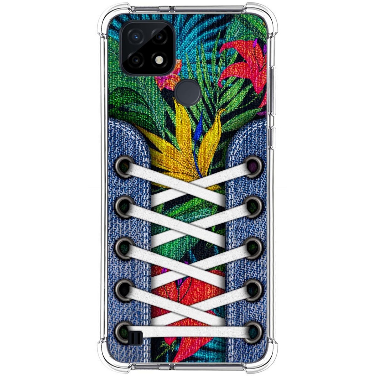 Funda Silicona Antigolpes para Realme C21 diseño Zapatillas 12 Dibujos