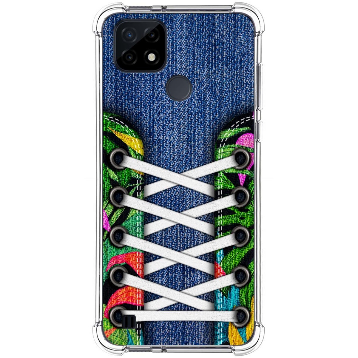 Funda Silicona Antigolpes para Realme C21 diseño Zapatillas 13 Dibujos