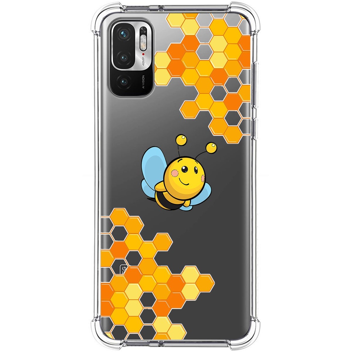 Funda Silicona Antigolpes para Xiaomi Redmi Note 10 5G / POCO M3 Pro 5G diseño Abeja Dibujos