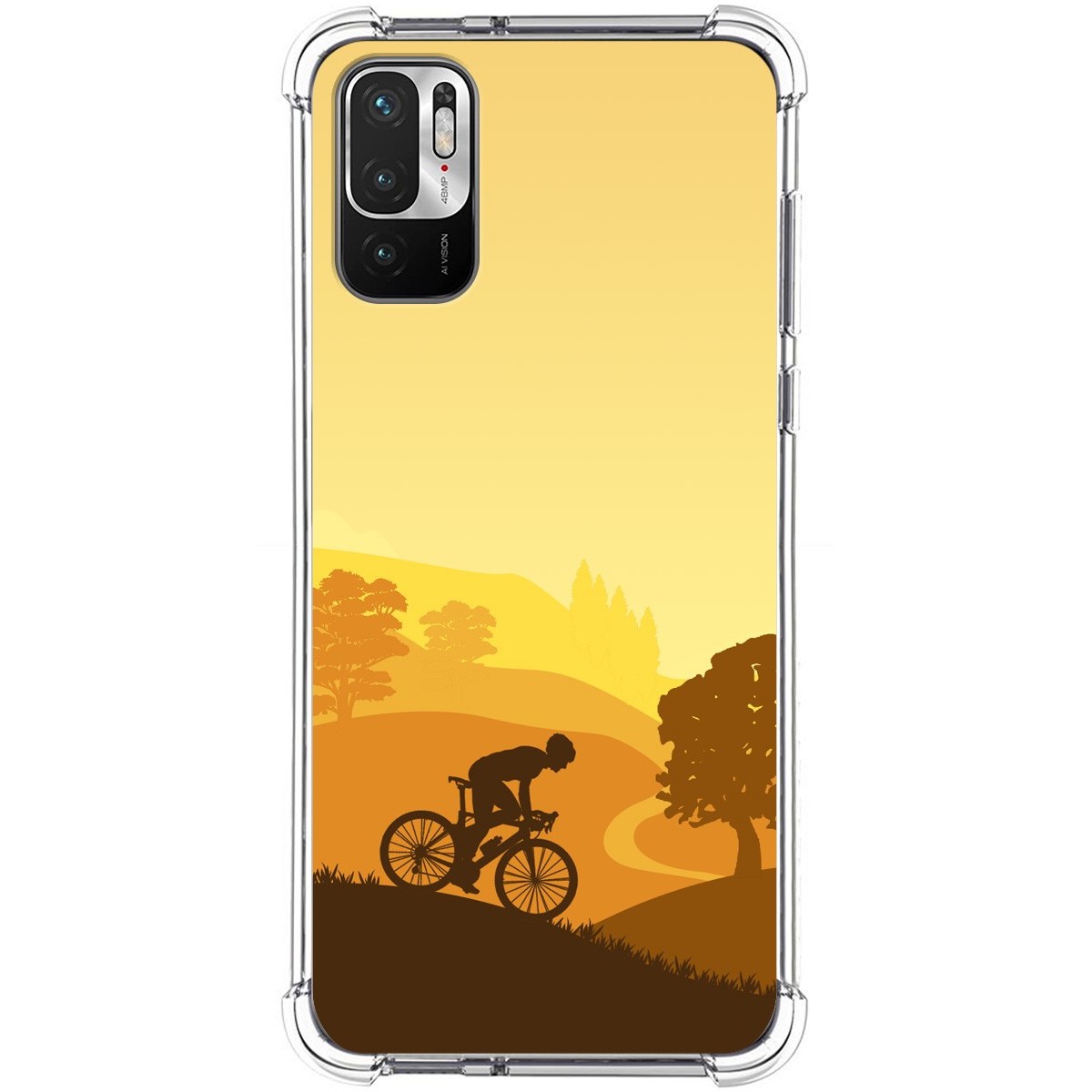 Funda Silicona Antigolpes para Xiaomi Redmi Note 10 5G / POCO M3 Pro 5G diseño Ciclista Dibujos