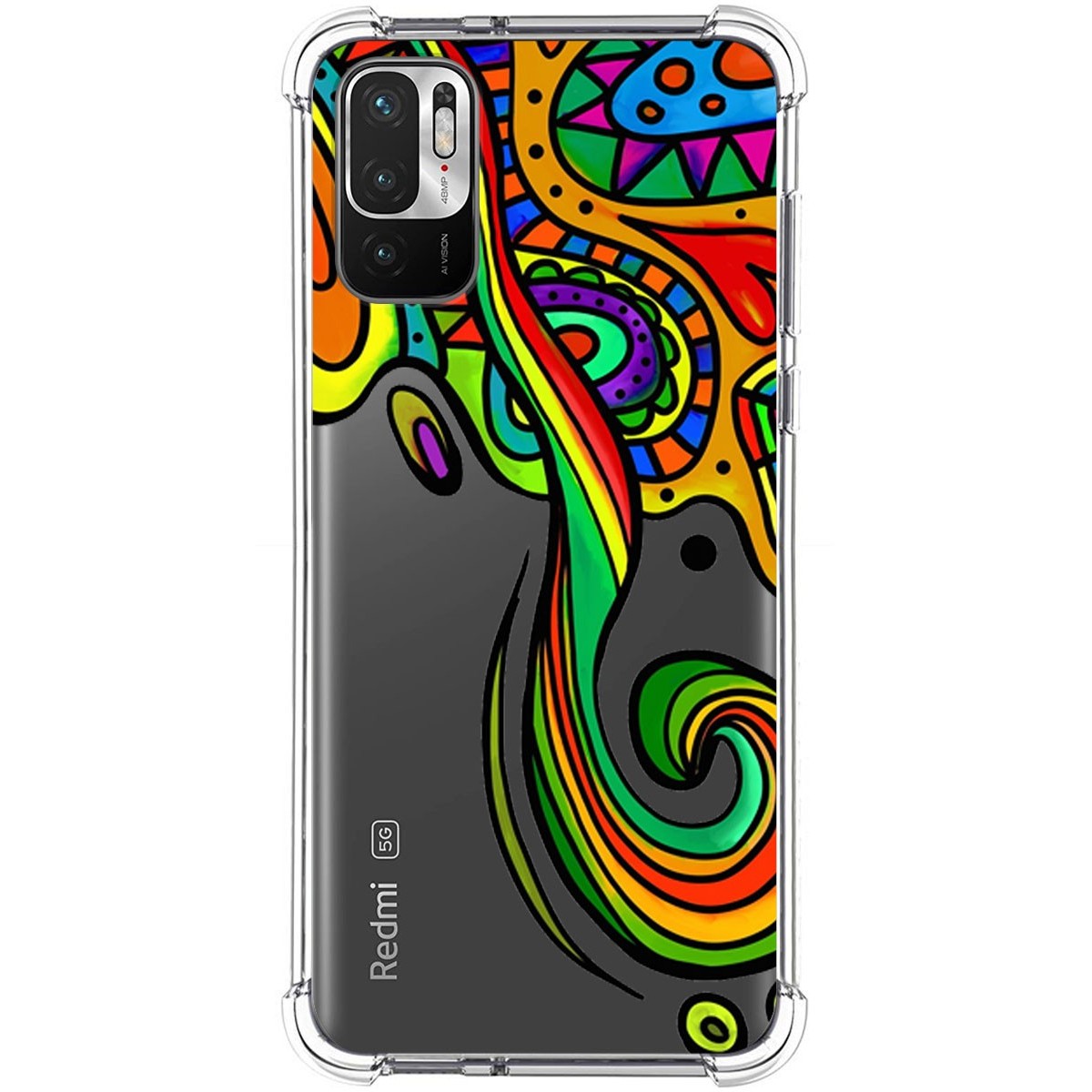 Funda Silicona Antigolpes para Xiaomi Redmi Note 10 5G / POCO M3 Pro 5G diseño Colores Dibujos