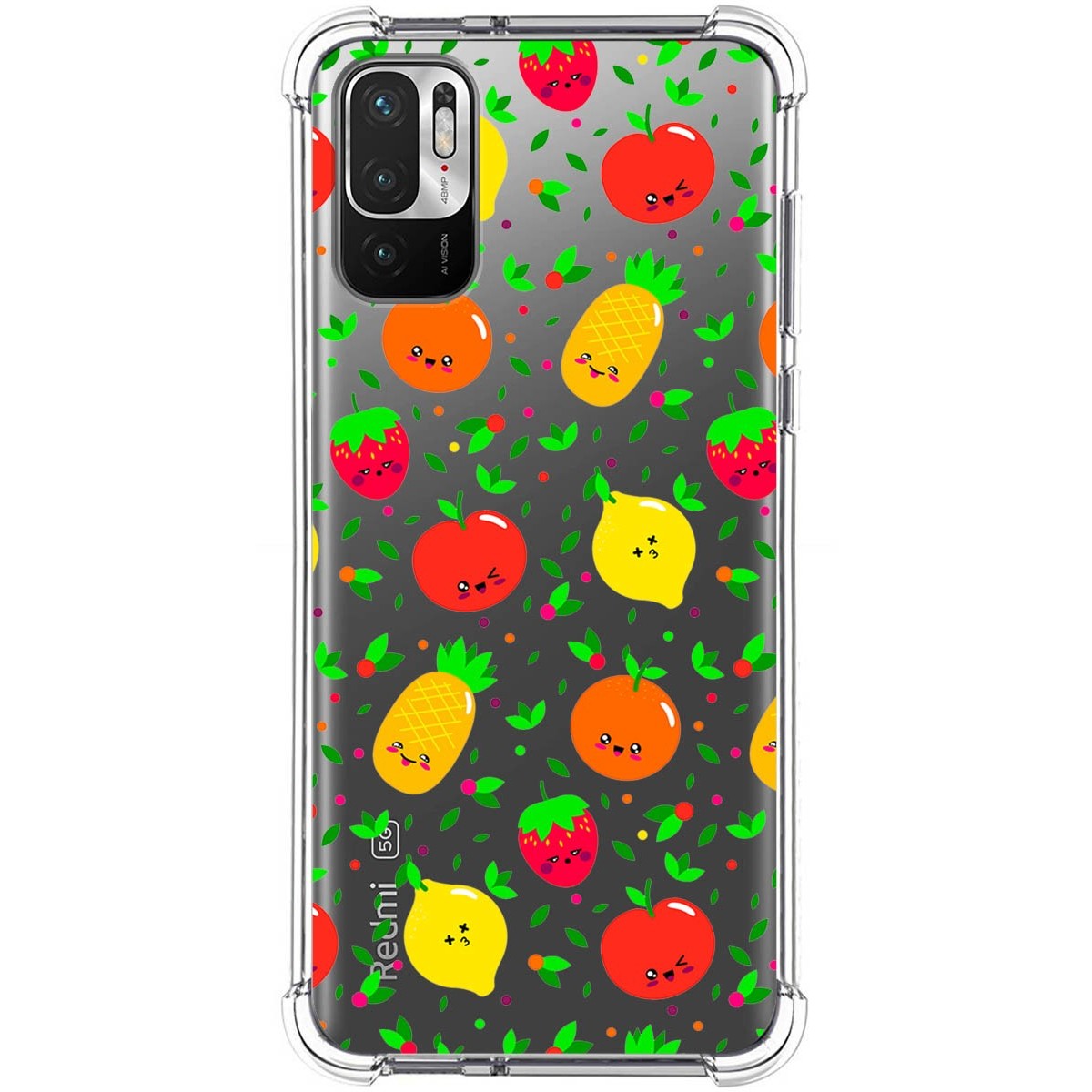Funda Silicona Antigolpes para Xiaomi Redmi Note 10 5G / POCO M3 Pro 5G diseño Frutas 01 Dibujos