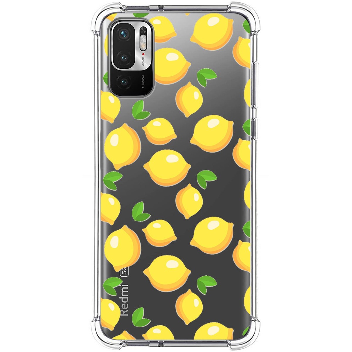 Funda Silicona Antigolpes para Xiaomi Redmi Note 10 5G / POCO M3 Pro 5G diseño Limones Dibujos