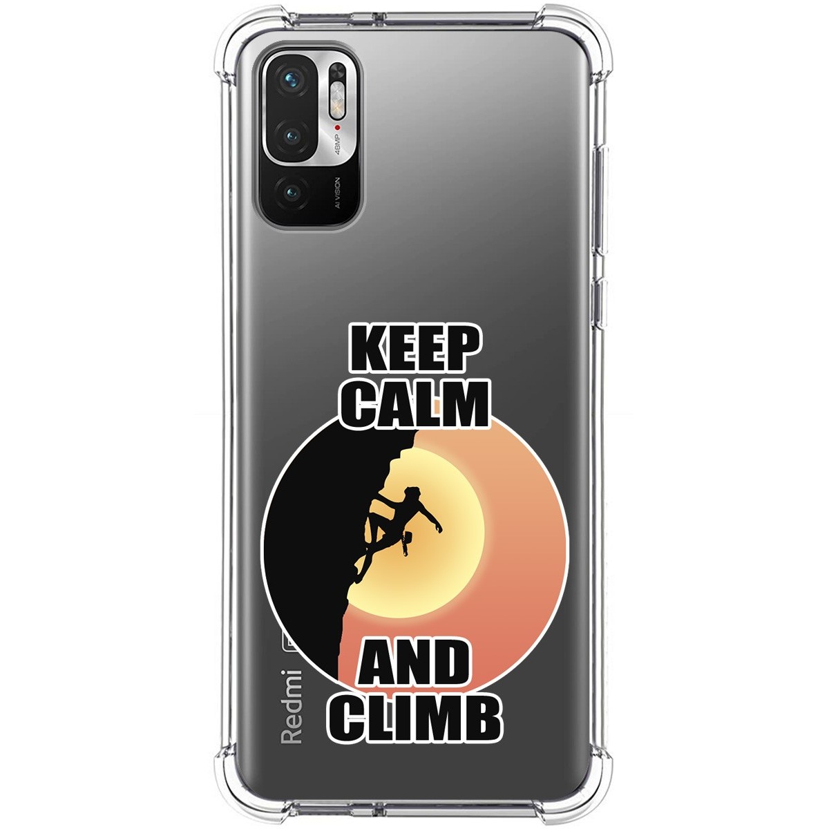 Funda Silicona Antigolpes para Xiaomi Redmi Note 10 5G / POCO M3 Pro 5G diseño Mujer Escalada Dibujos