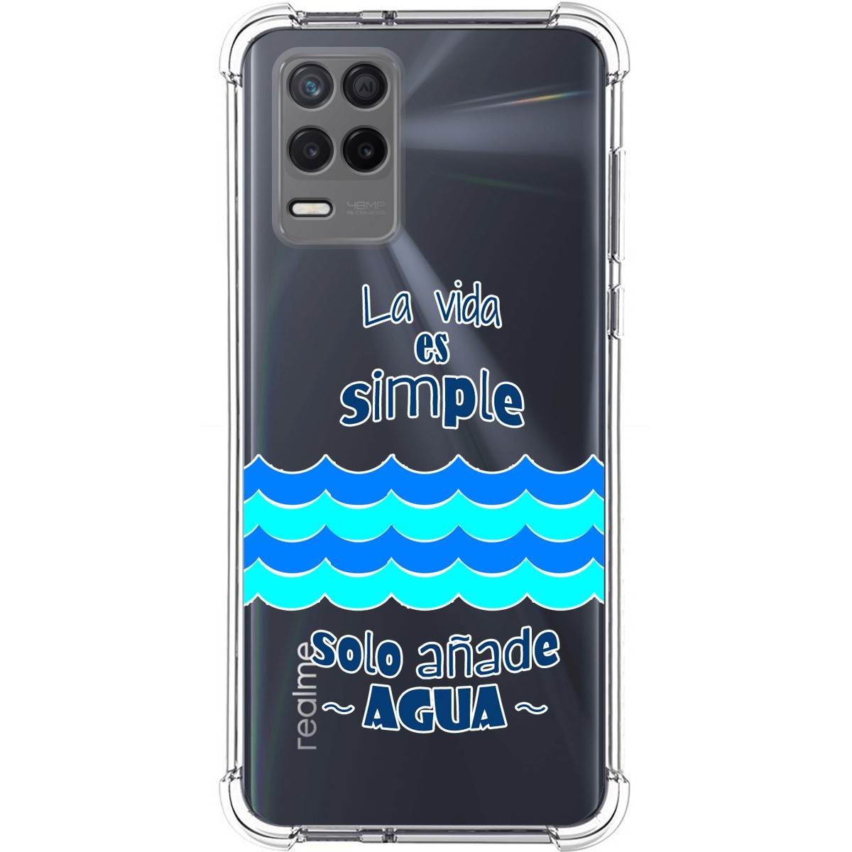 Funda Silicona Antigolpes para Realme 8 5G / Narzo 30 5G diseño Agua Dibujos