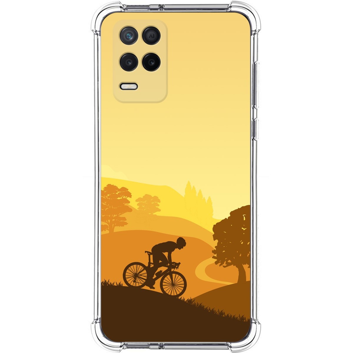 Funda Silicona Antigolpes para Realme 8 5G / Narzo 30 5G diseño Ciclista Dibujos