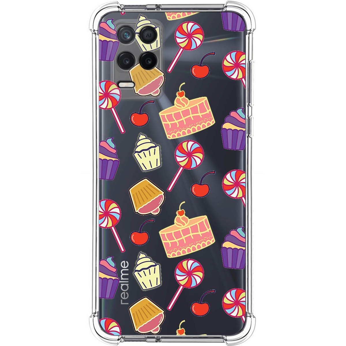 Funda Silicona Antigolpes para Realme 8 5G / Narzo 30 5G diseño Dulces 01 Dibujos