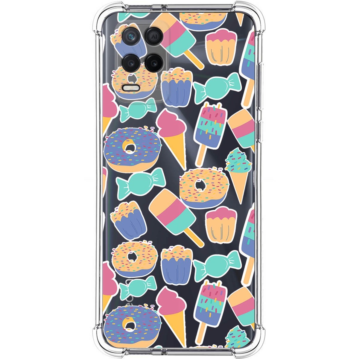 Funda Silicona Antigolpes para Realme 8 5G / Narzo 30 5G diseño Dulces 02 Dibujos