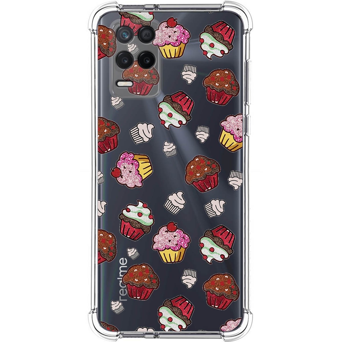 Funda Silicona Antigolpes para Realme 8 5G / Narzo 30 5G diseño Muffins Dibujos