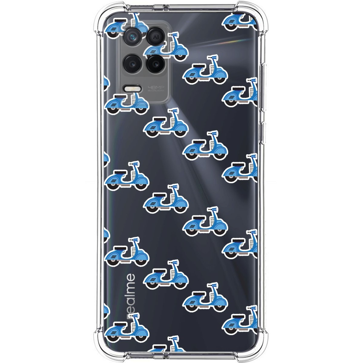 Funda Silicona Antigolpes para Realme 8 5G / Narzo 30 5G diseño Scooter Dibujos