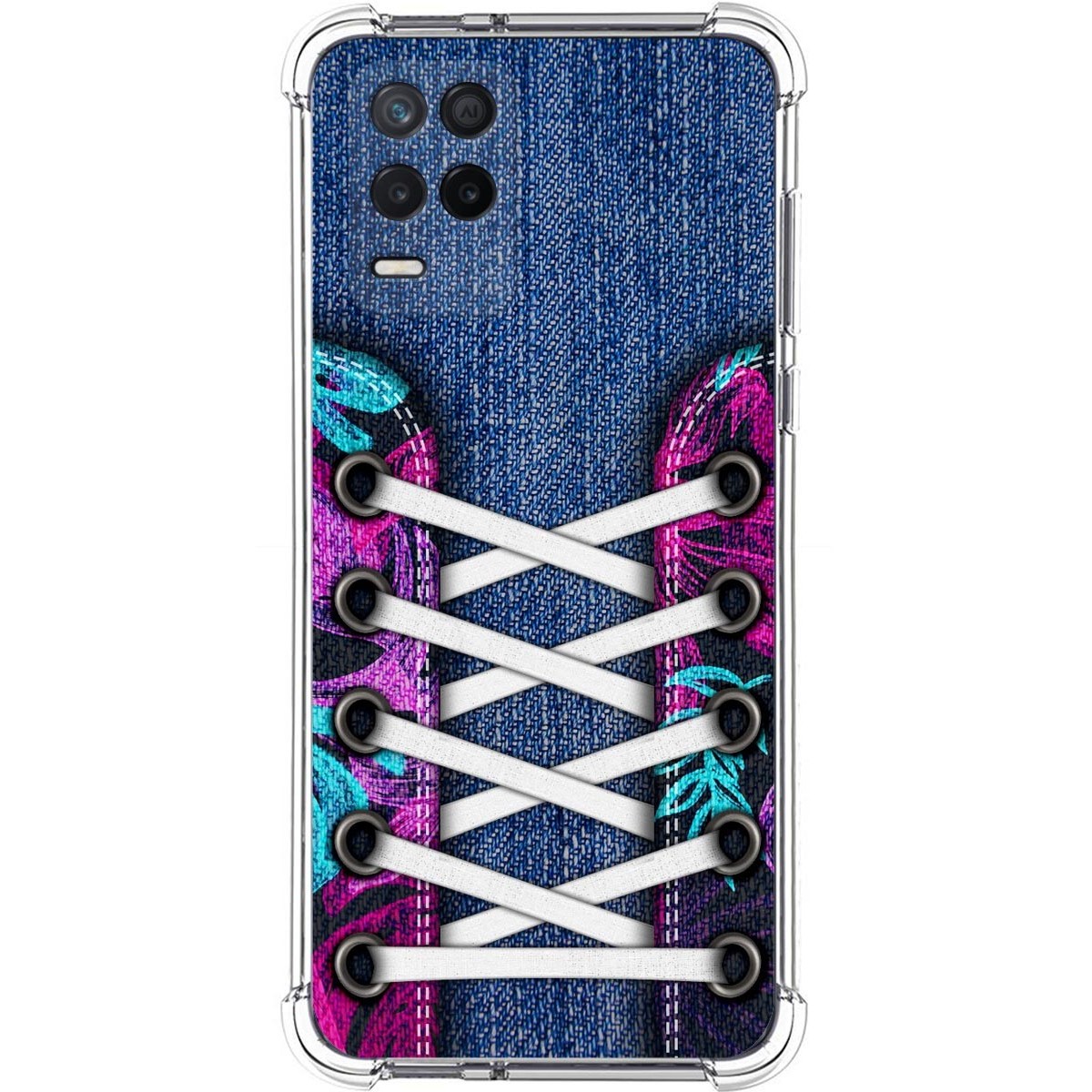 Funda Silicona Antigolpes para Realme 8 5G / Narzo 30 5G diseño Zapatillas 06 Dibujos