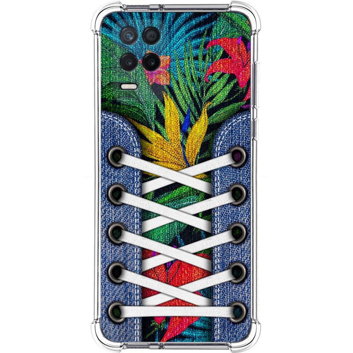 Funda Silicona Antigolpes para Realme 8 5G / Narzo 30 5G diseño Zapatillas 12 Dibujos