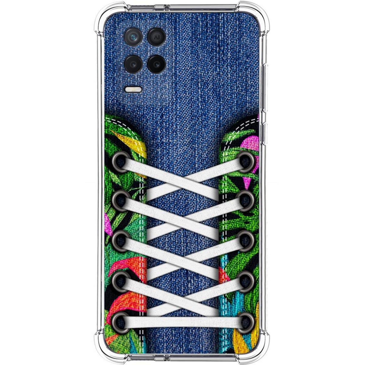 Funda Silicona Antigolpes para Realme 8 5G / Narzo 30 5G diseño Zapatillas 13 Dibujos