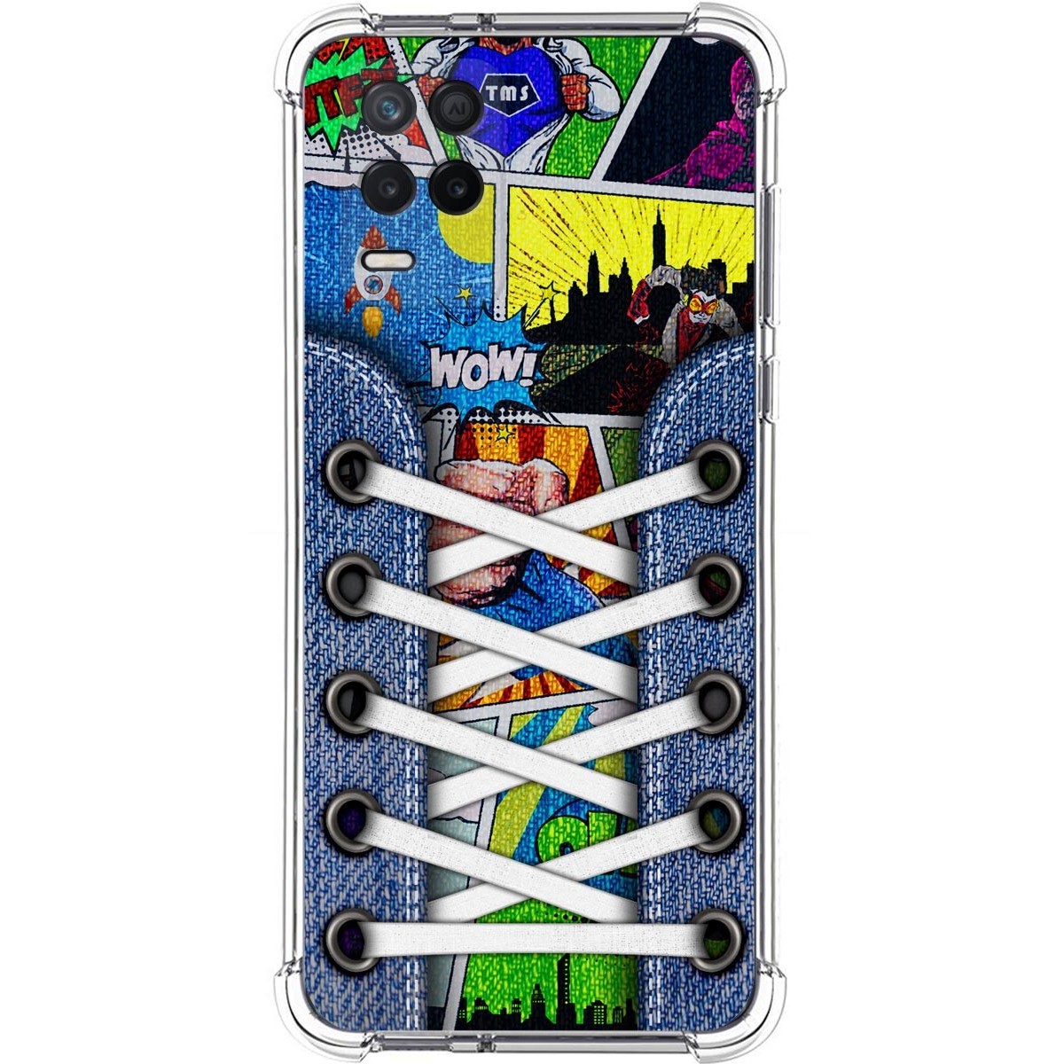 Funda Silicona Antigolpes para Realme 8 5G / Narzo 30 5G diseño Zapatillas 14 Dibujos