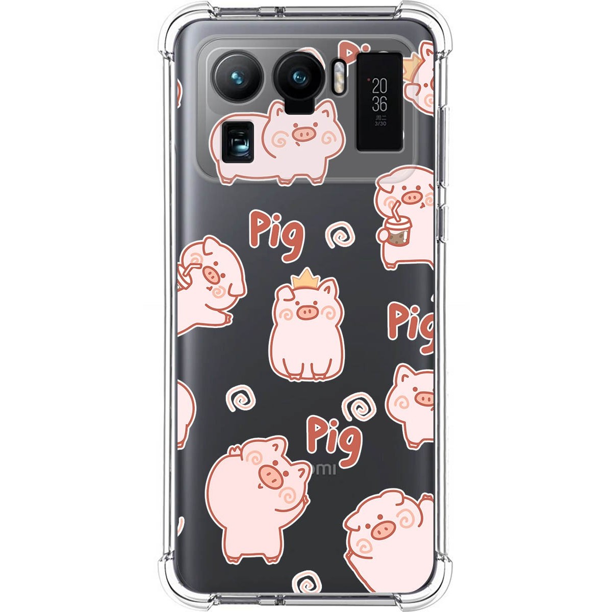 Funda Silicona Antigolpes para Xiaomi Mi 11 Ultra 5G diseño Cerdos Dibujos