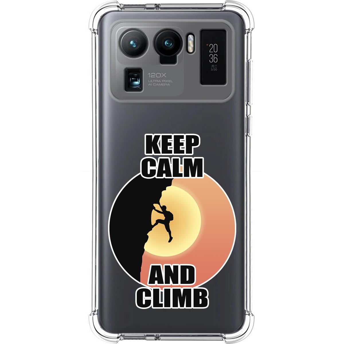 Funda Silicona Antigolpes para Xiaomi Mi 11 Ultra 5G diseño Hombre Escalada Dibujos