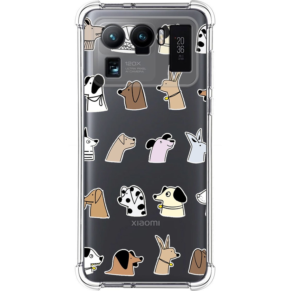 Funda Silicona Antigolpes para Xiaomi Mi 11 Ultra 5G diseño Perros Dibujos