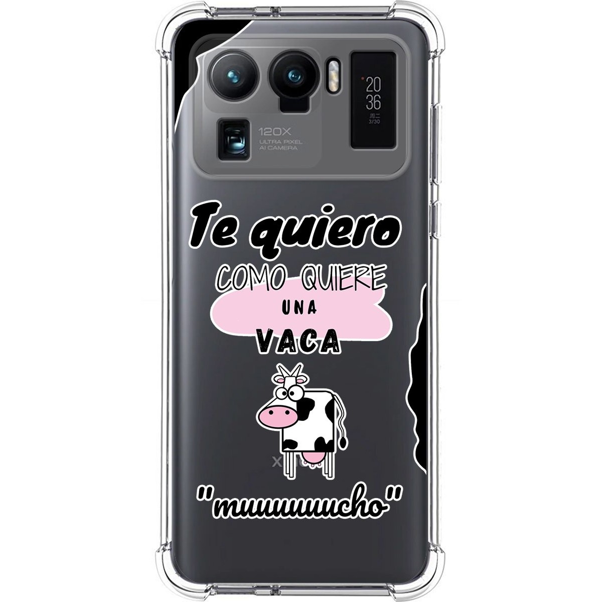 Funda Silicona Antigolpes para Xiaomi Mi 11 Ultra 5G diseño Vaca Dibujos