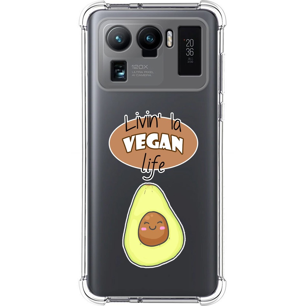 Funda Silicona Antigolpes para Xiaomi Mi 11 Ultra 5G diseño Vegan Life Dibujos