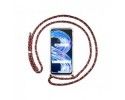 Funda Colgante Transparente para Realme 8 5G / Narzo 30 5G con Cordon Rosa / Dorado