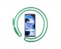 Funda Colgante Transparente para Realme 8 5G / Narzo 30 5G con Cordon Verde Agua