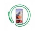 Funda Colgante Transparente para Xiaomi Mi 11 Ultra 5G con Cordon Verde Agua