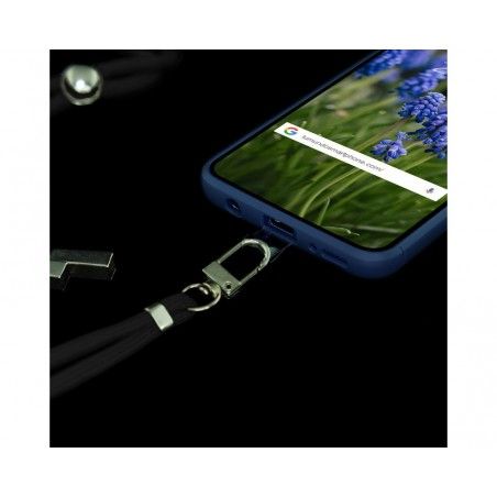 Adaptador Universal con Cordón para Funda de Móvil Colgante color Negro