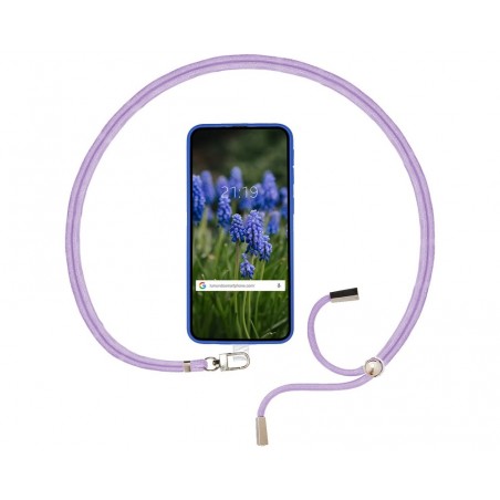 Adaptador Universal con Cordón para Funda de Móvil Colgante color Morado