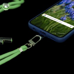 Adaptador Universal con Cordón para Funda de Móvil Colgante color Verde 2