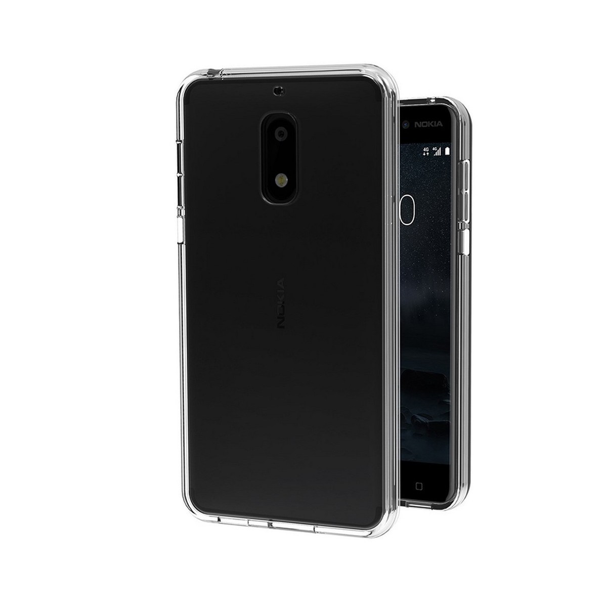 Funda Gel Tpu Fina Ultra-Thin 0,3mm Transparente para Nokia 6