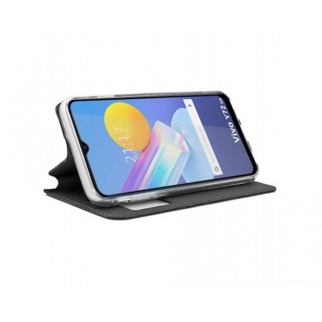 Funda Libro Soporte con Ventana para Vivo Y52 5G / Y72 5G color Negra