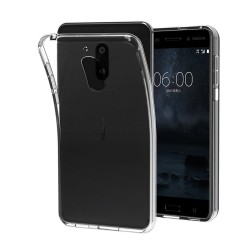 Funda Gel Tpu Fina Ultra-Thin 0,3mm Transparente para Nokia 6 2