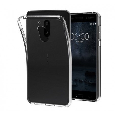 Funda Gel Tpu Fina Ultra-Thin 0,3mm Transparente para Nokia 6