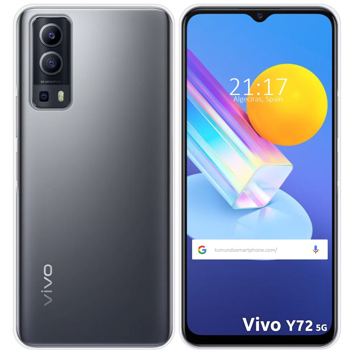 Funda Silicona Gel TPU Transparente para Vivo Y52 5G / Y72 5G