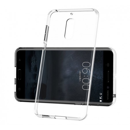 Funda Gel Tpu Fina Ultra-Thin 0,3mm Transparente para Nokia 6