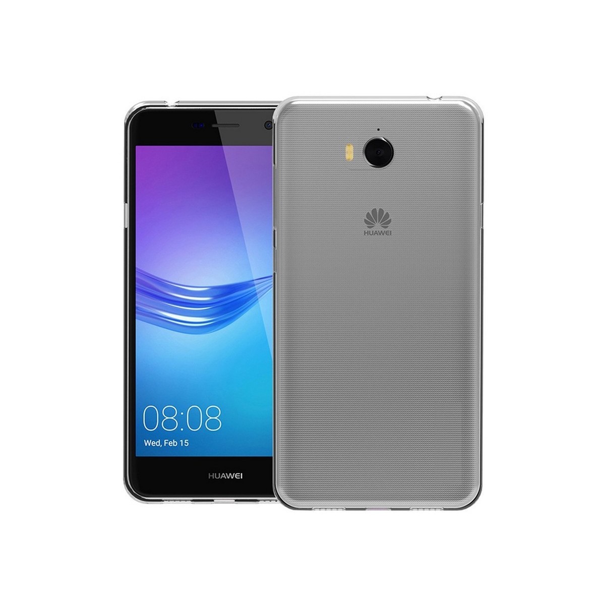 Funda Gel Tpu Fina Ultra-Thin 0,3mm Transparente para Huawei Y6 2017