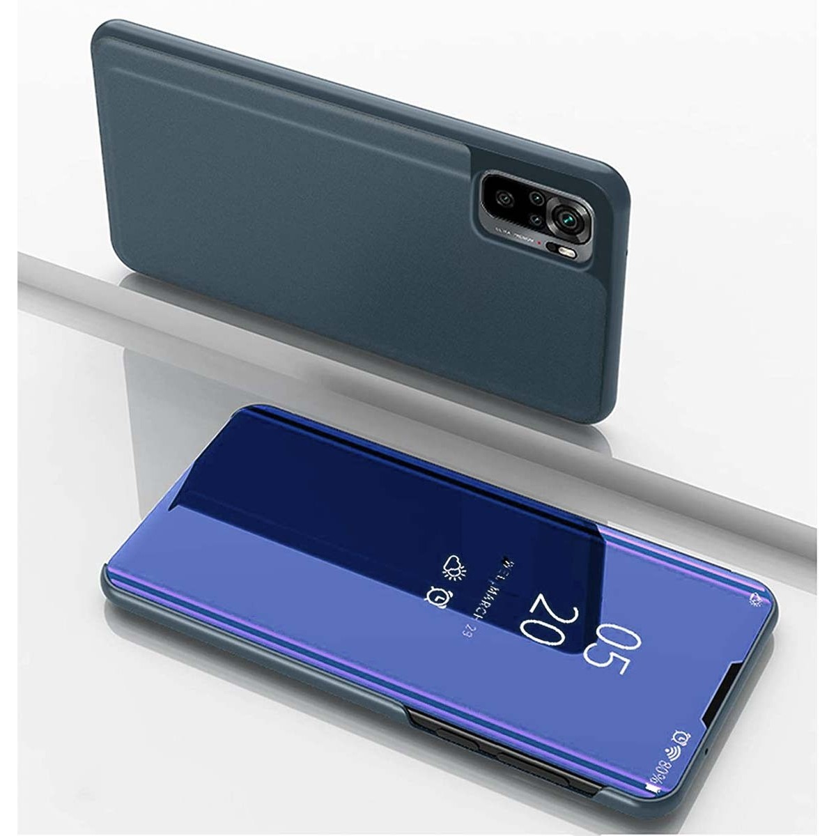 Funda Flip Cover Clear View para Xiaomi Mi 11 Lite 4G / 5G / 5G NE color Azul