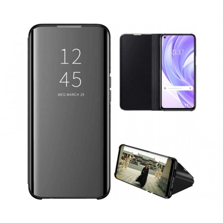 Funda Flip Cover Clear View para Xiaomi Mi 11 Lite 4G / 5G / 5G NE color Negra
