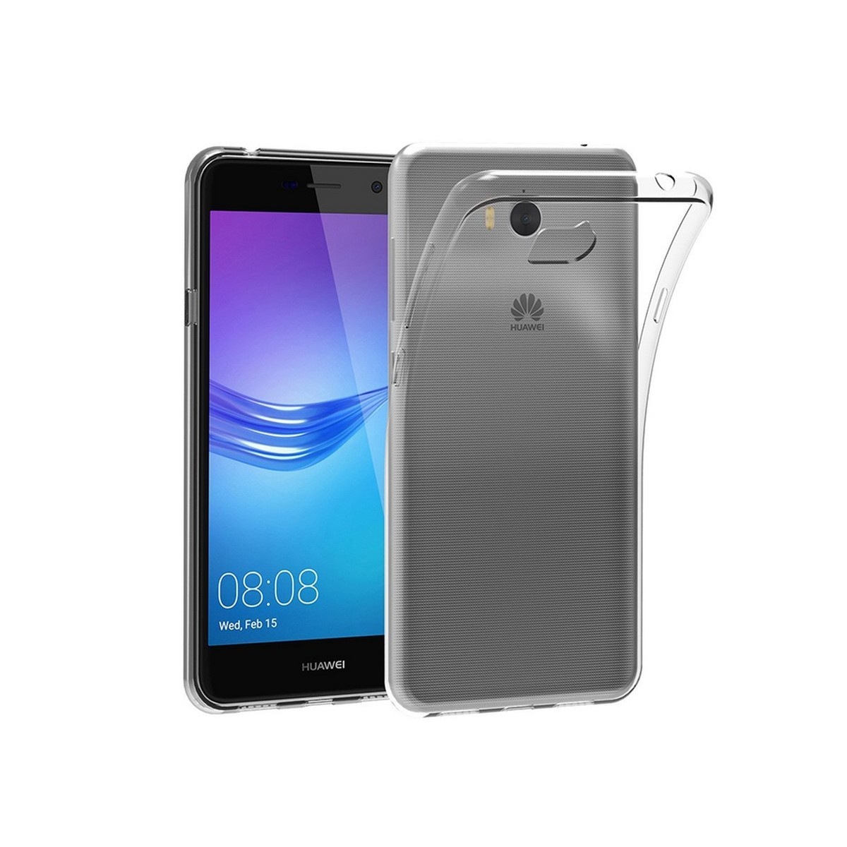 Funda Gel Tpu Fina Ultra-Thin 0,3mm Transparente para Huawei Y6 2017