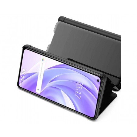 Funda Flip Cover Clear View para Xiaomi Mi 11 Lite 4G / 5G / 5G NE color Negra