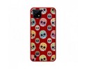 Funda Silicona Líquida Roja para Realme C21 diseño Catrina Dibujos