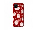 Funda Silicona Líquida Roja para Realme C21 diseño Cerdos Dibujos