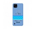 Funda Silicona Líquida Azul para Realme C21 diseño Agua Dibujos