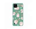 Funda Silicona Líquida Verde para Realme C21 diseño Cerdos Dibujos