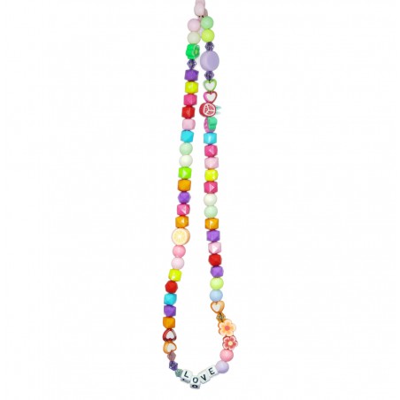 Pulsera de Cuentas Modelo 03 para Teléfono Móvil con Abalorios Multicolor