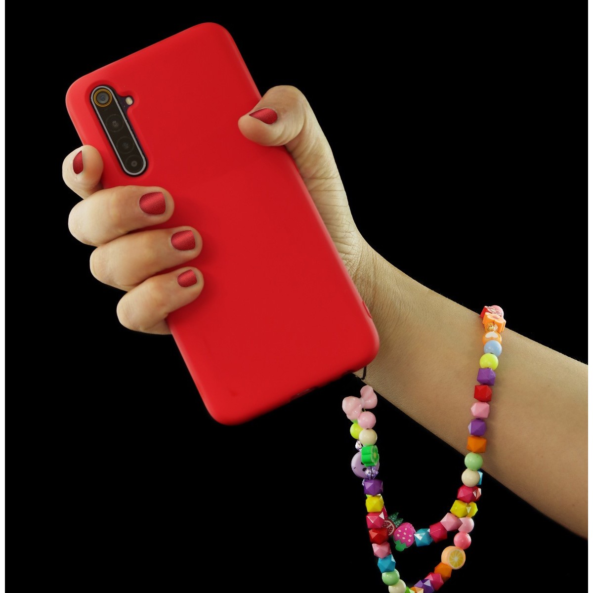 Pulsera de Cuentas Modelo 03 para Teléfono Móvil con Abalorios Multicolor