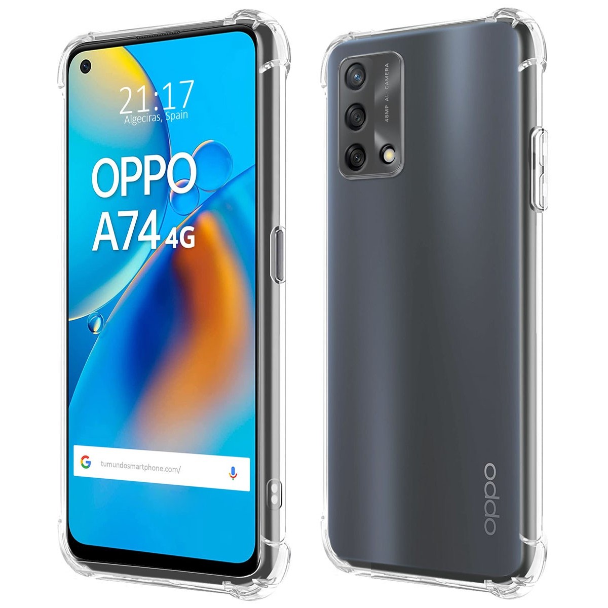 Funda Gel Tpu Antigolpes Transparente para Oppo A74 4G