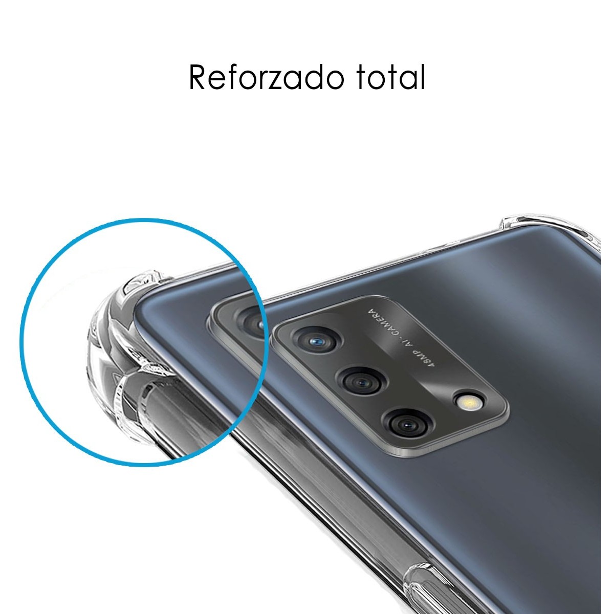 Funda Gel Tpu Antigolpes Transparente para Oppo A74 4G