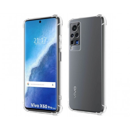 Funda Gel Tpu Antigolpes Transparente para Vivo X60 Pro 5G