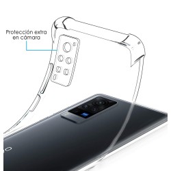 Funda Gel Tpu Antigolpes Transparente para Vivo X60 Pro 5G